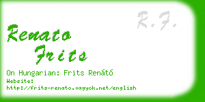 renato frits business card