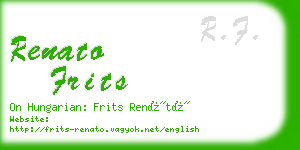 renato frits business card